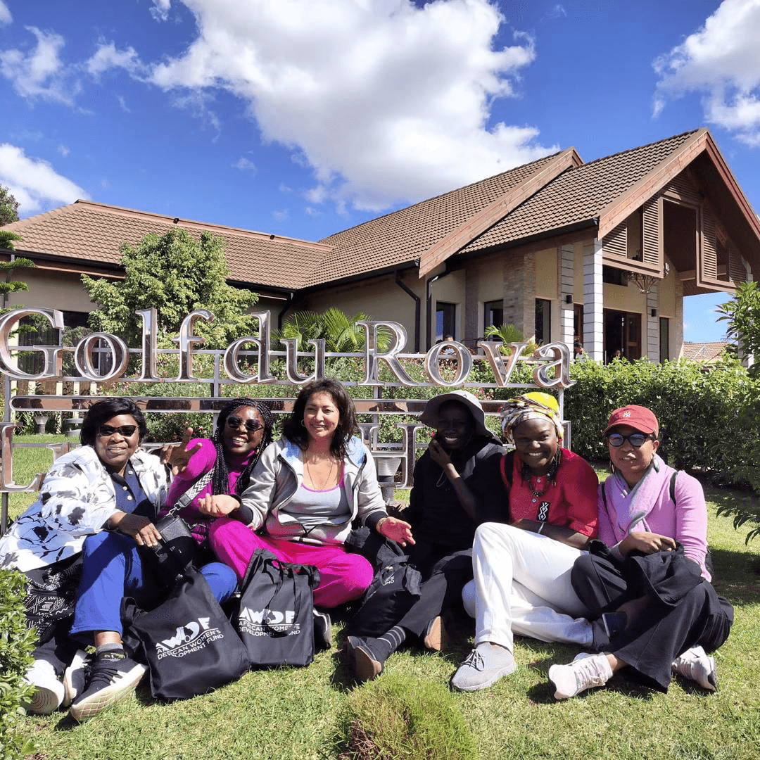 Groupe de participantes AWDF au Golf du Rova.